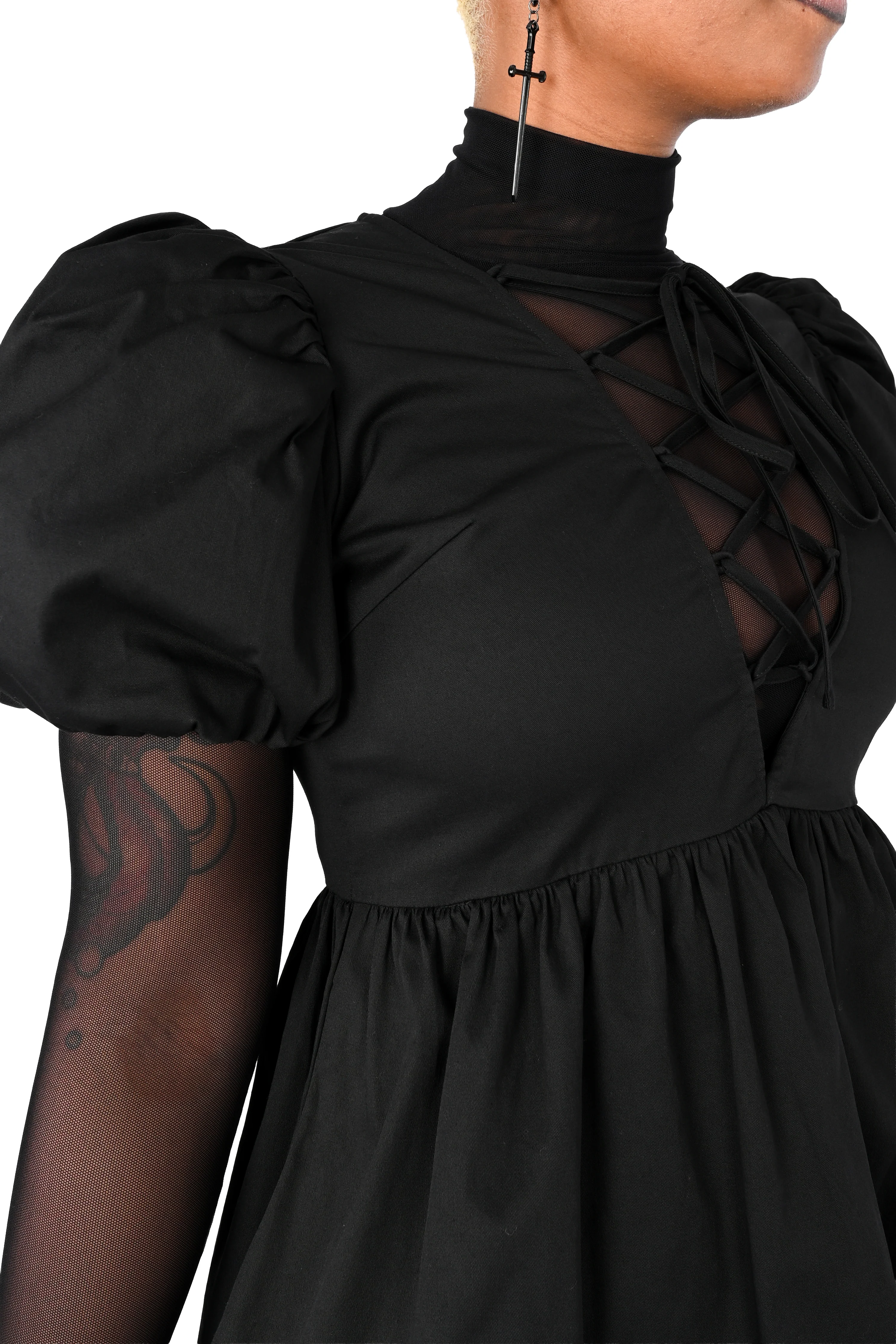 Abby Puff Sleeve Dress - Image 5