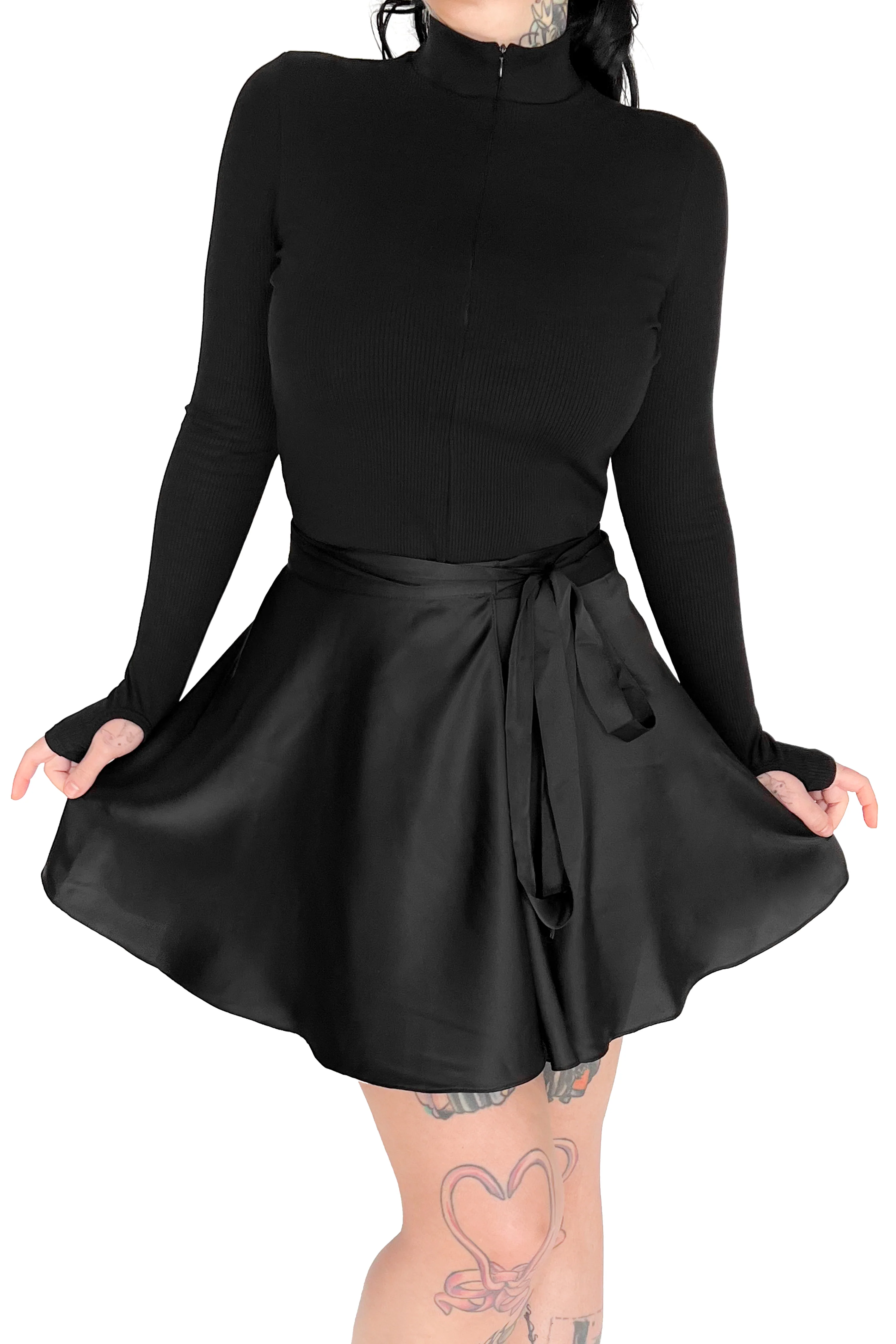 Satin Ballet Wrap Skirt - No Restock! - Image 5