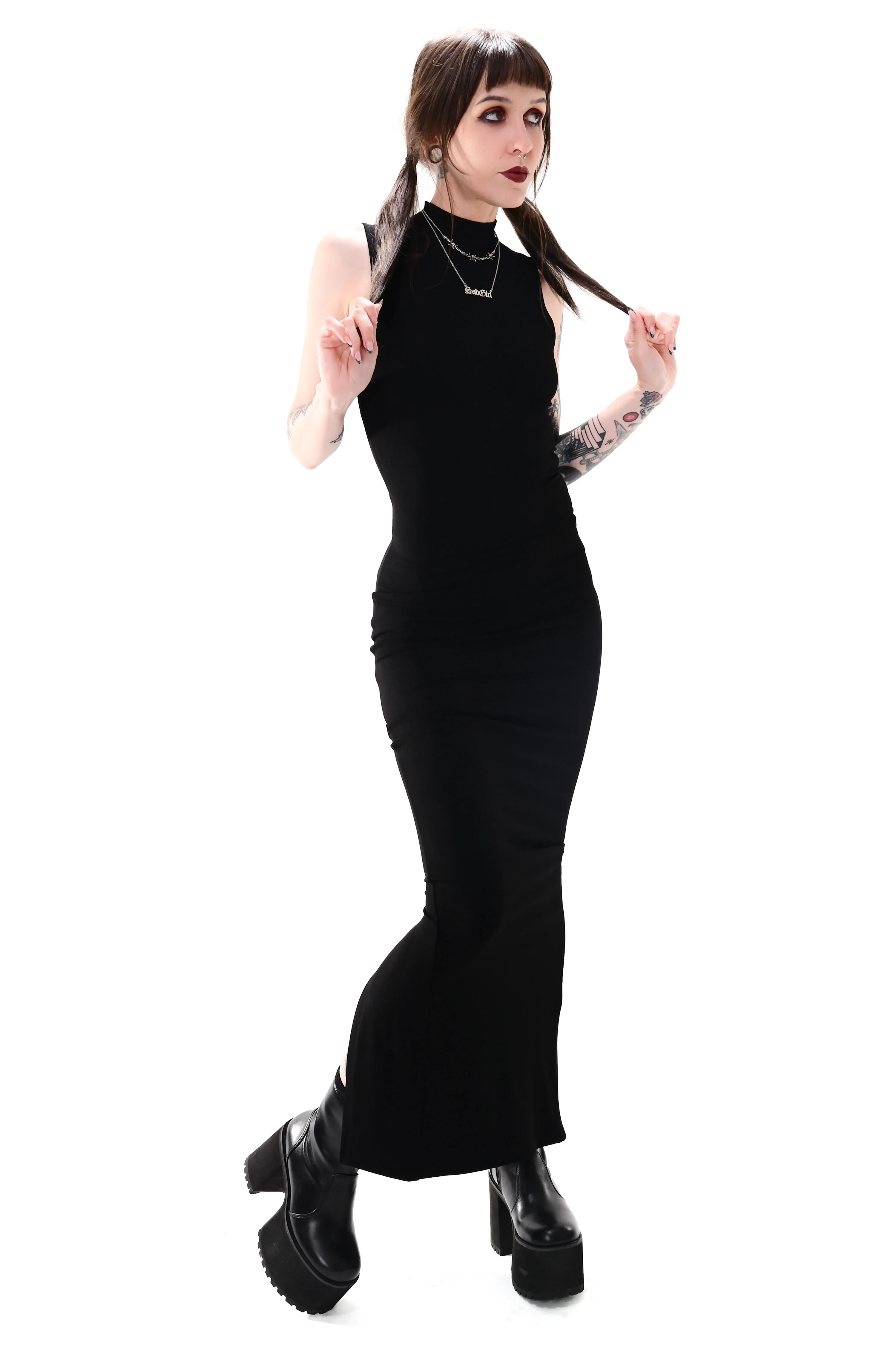 Claire High Neck Maxi Dress - Image 6
