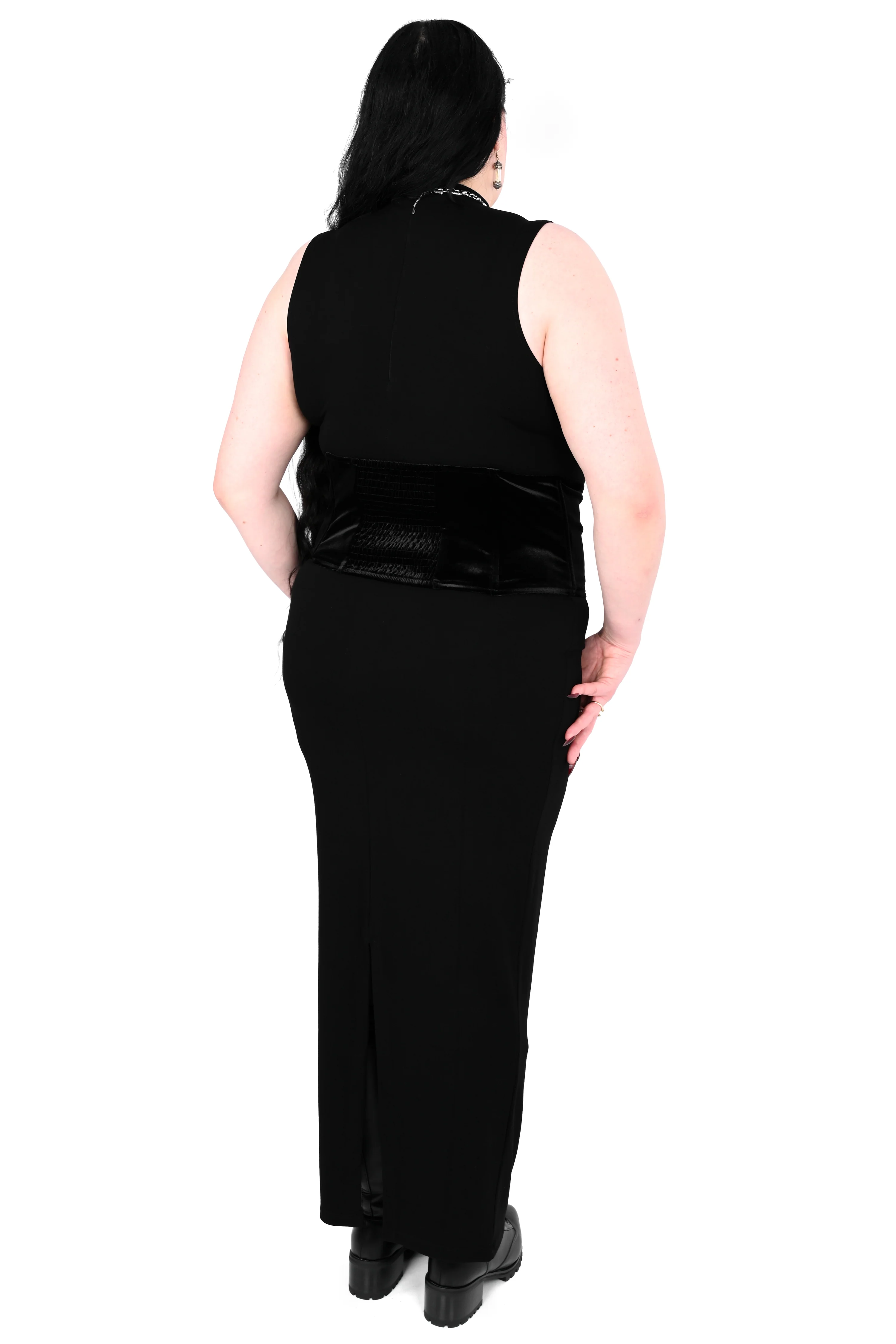Claire High Neck Maxi Dress - Image 7
