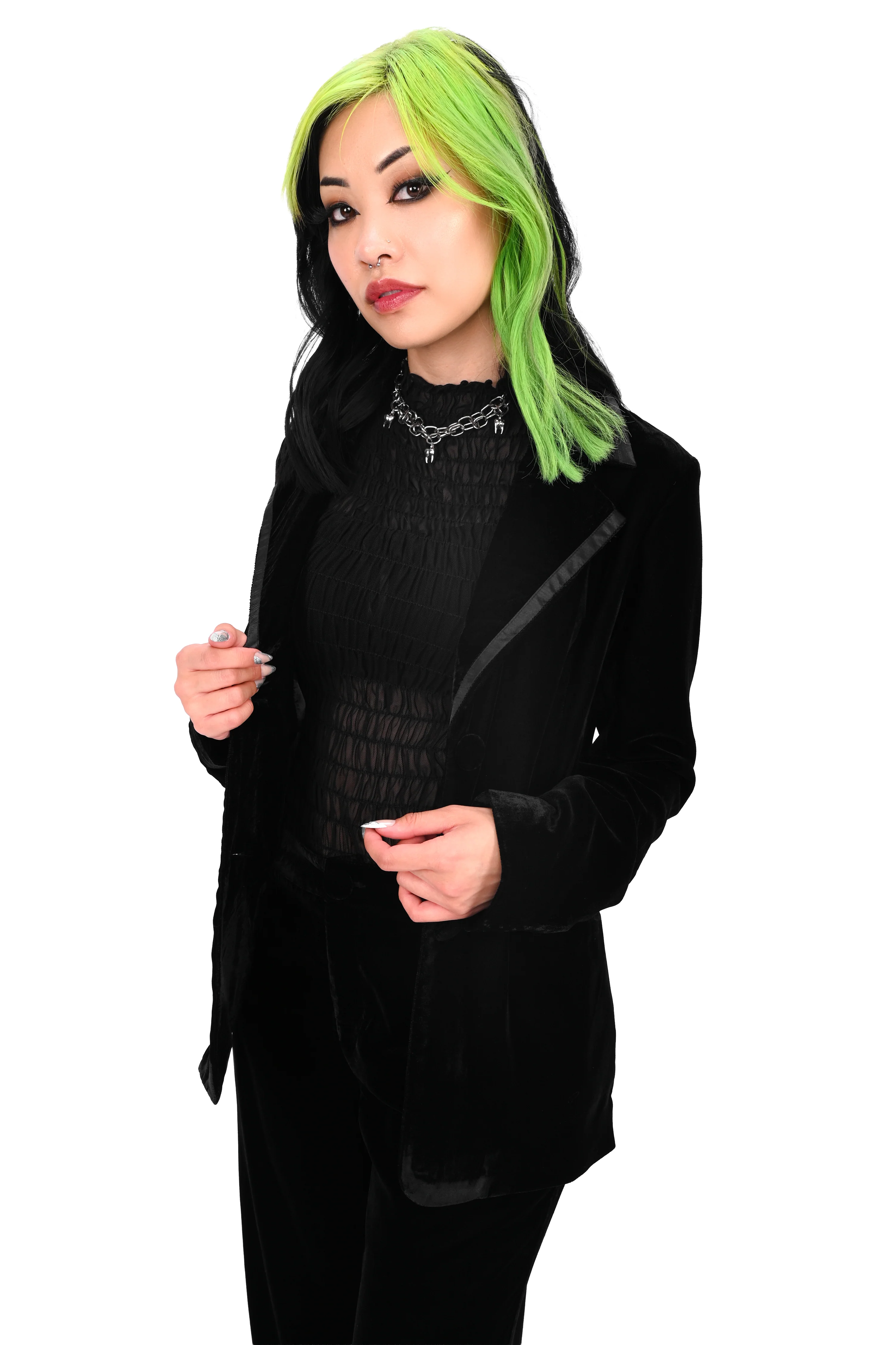 Eileen Velvet Blazer - Final Sale - Image 3