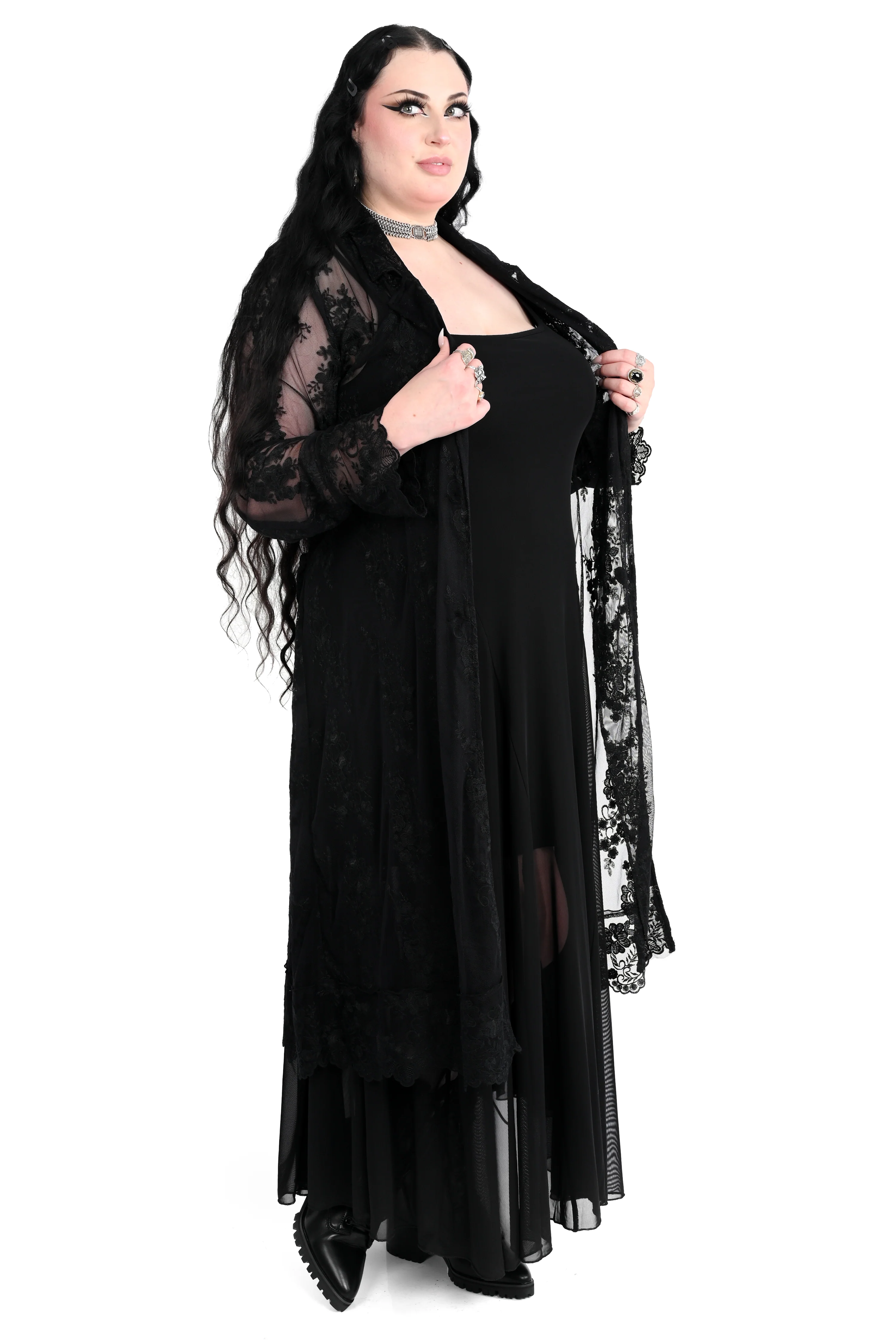 Ingrid Lace Trench Coat - Image 5