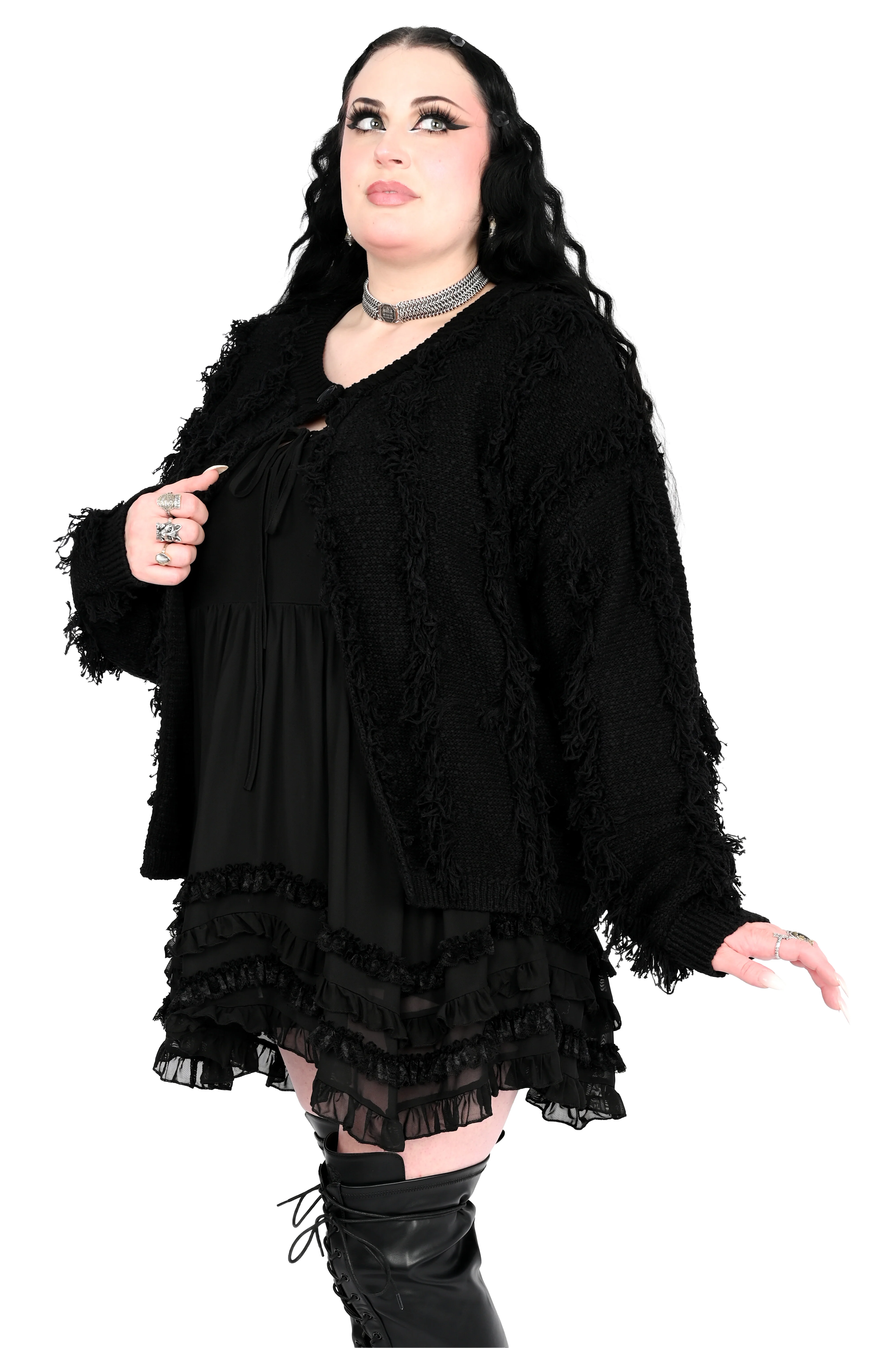 Josie Shaggy Cardigan - Image 2