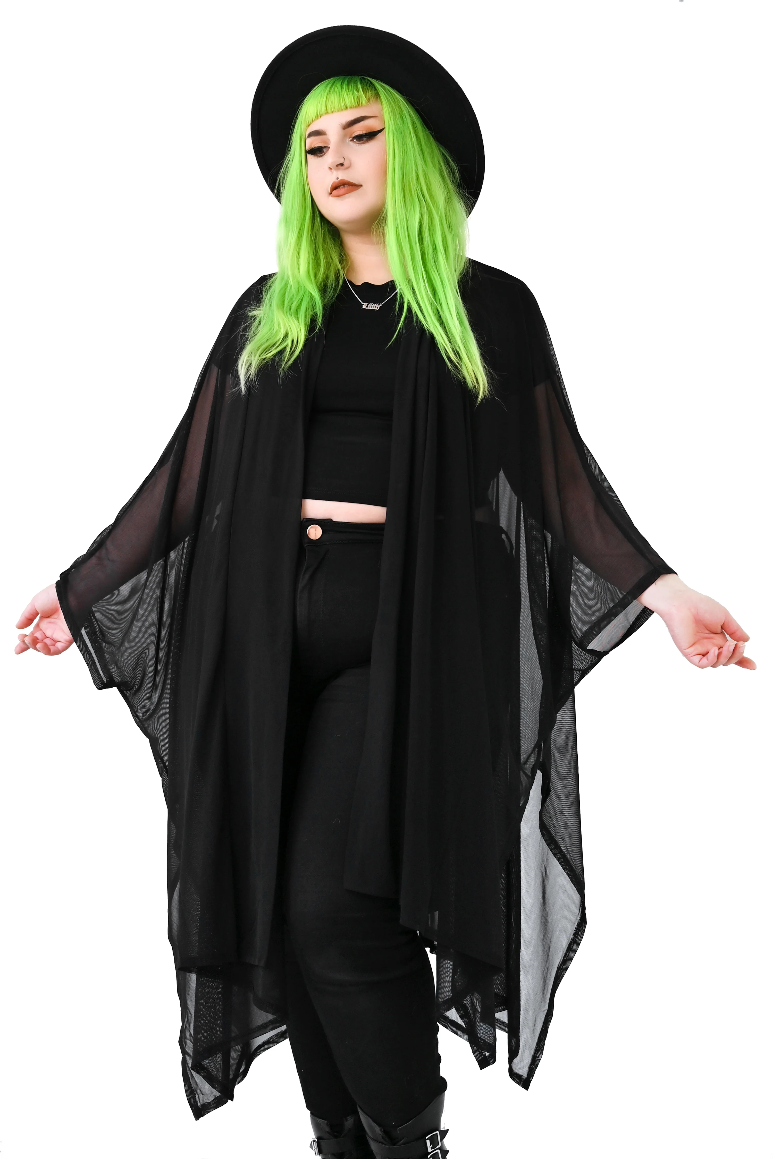 Lilith Mesh Oversized Cloak - Image 4