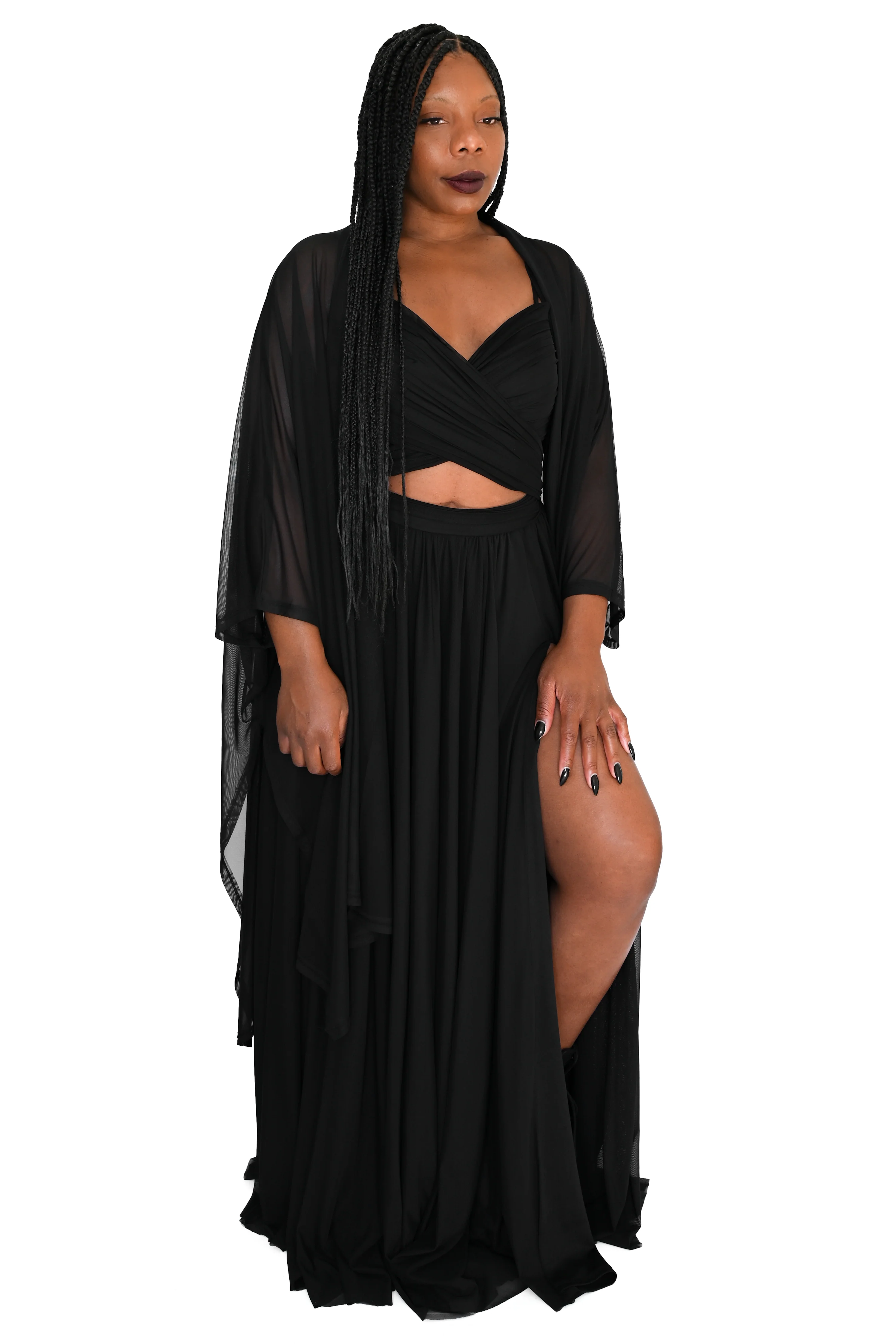 Lilith Mesh Oversized Cloak - Image 5