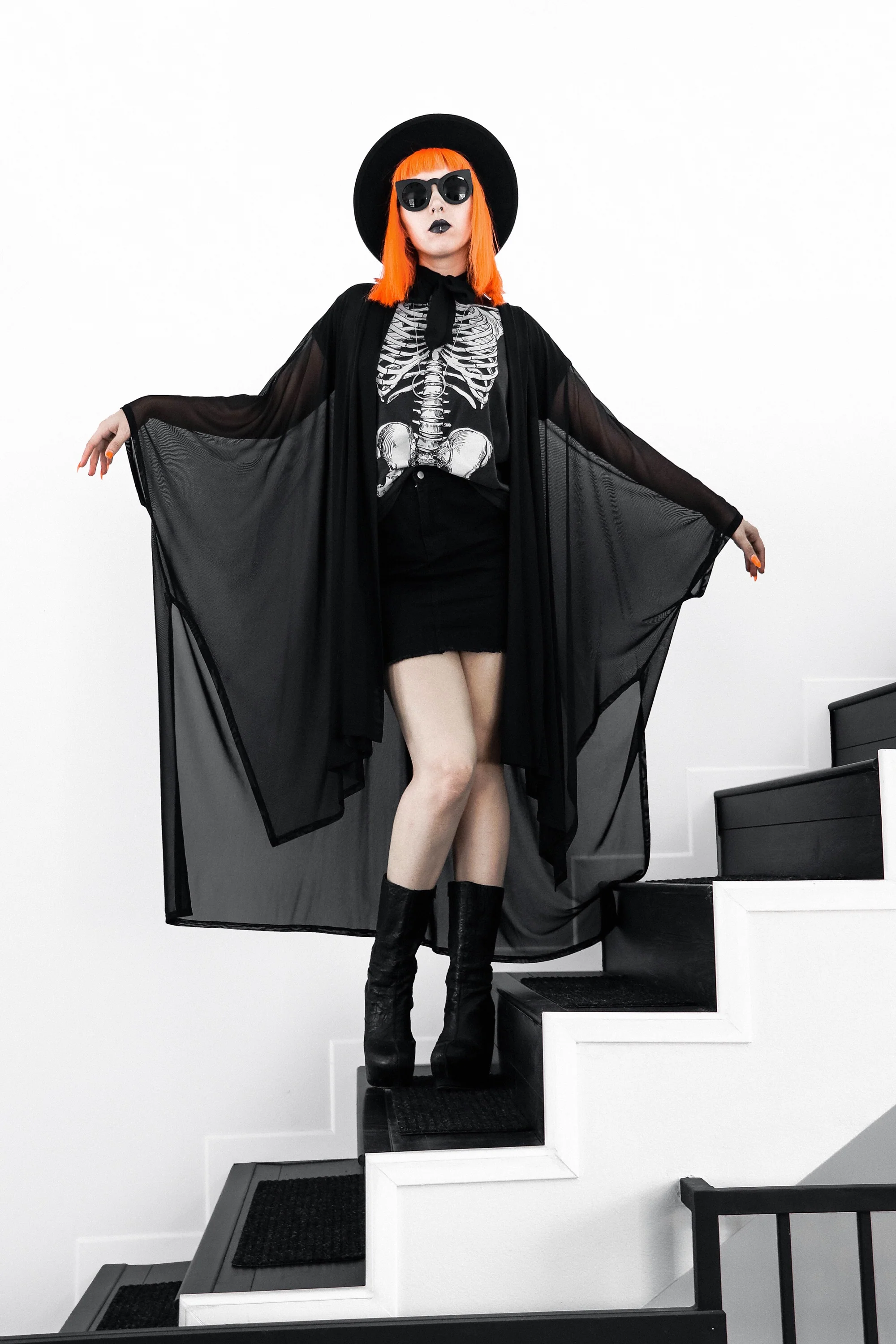 Lilith Mesh Oversized Cloak - Image 7
