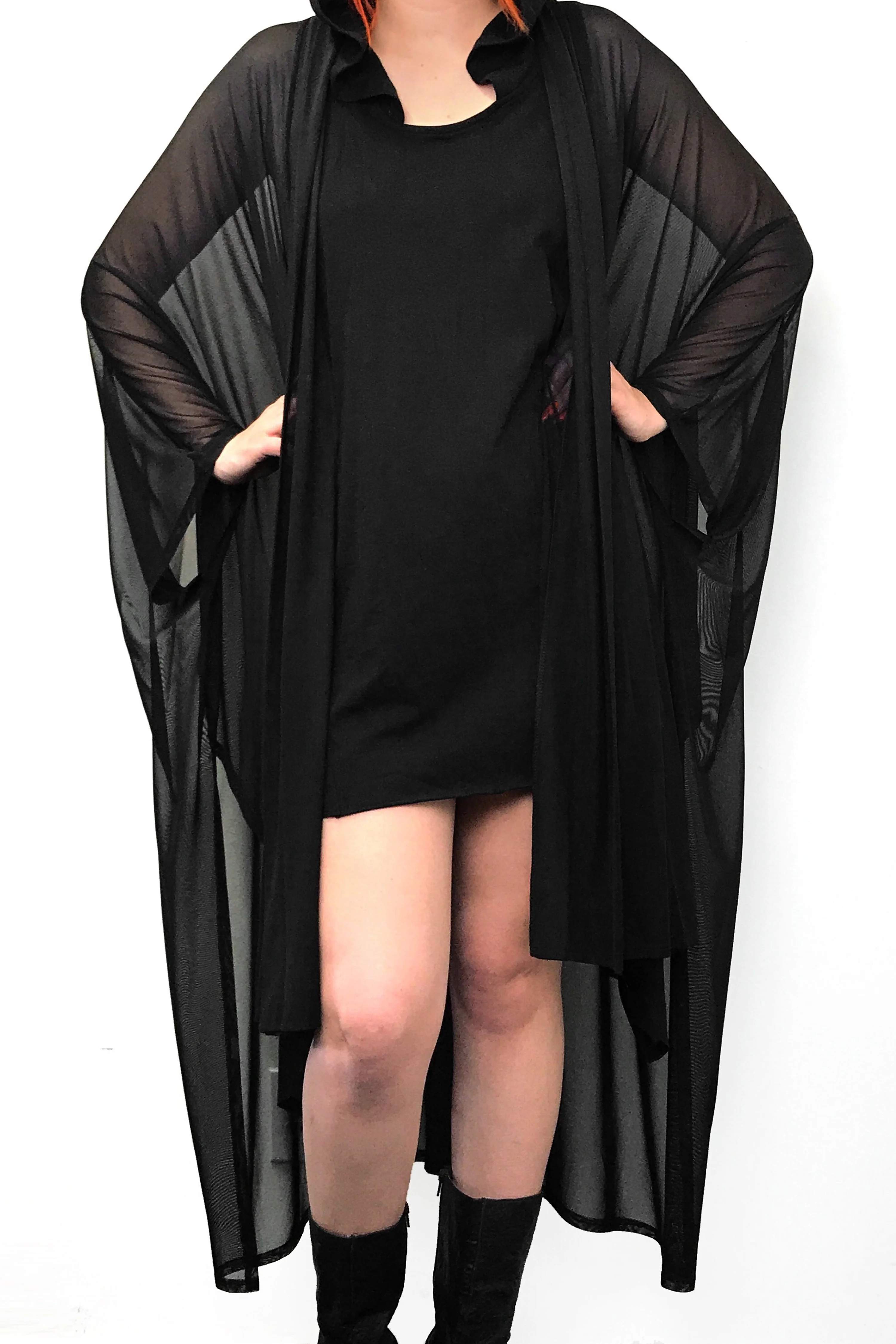 Lilith Mesh Oversized Cloak - Image 8