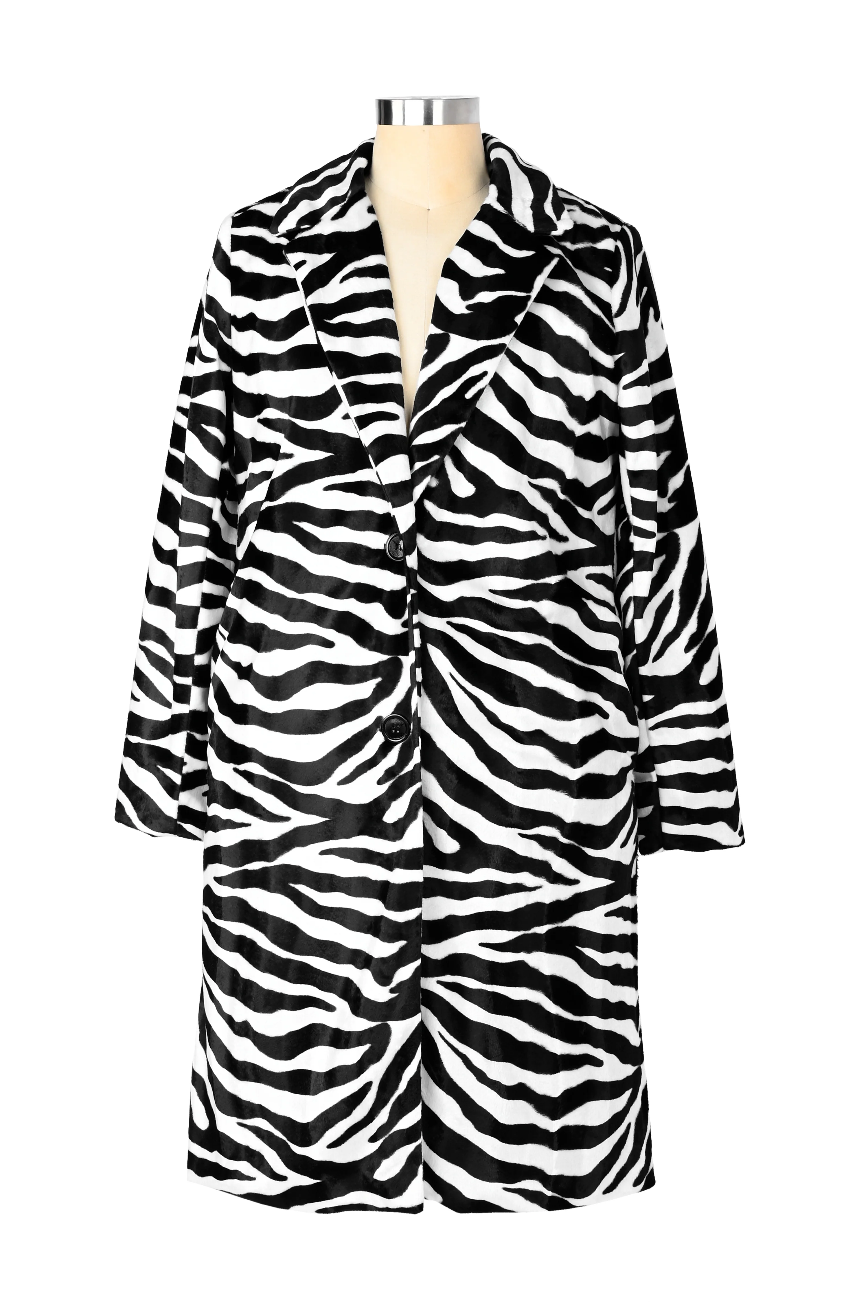 Zebra Trench Coat - Deadstock Fabric, Limited Edition. XS left! - Image 3
