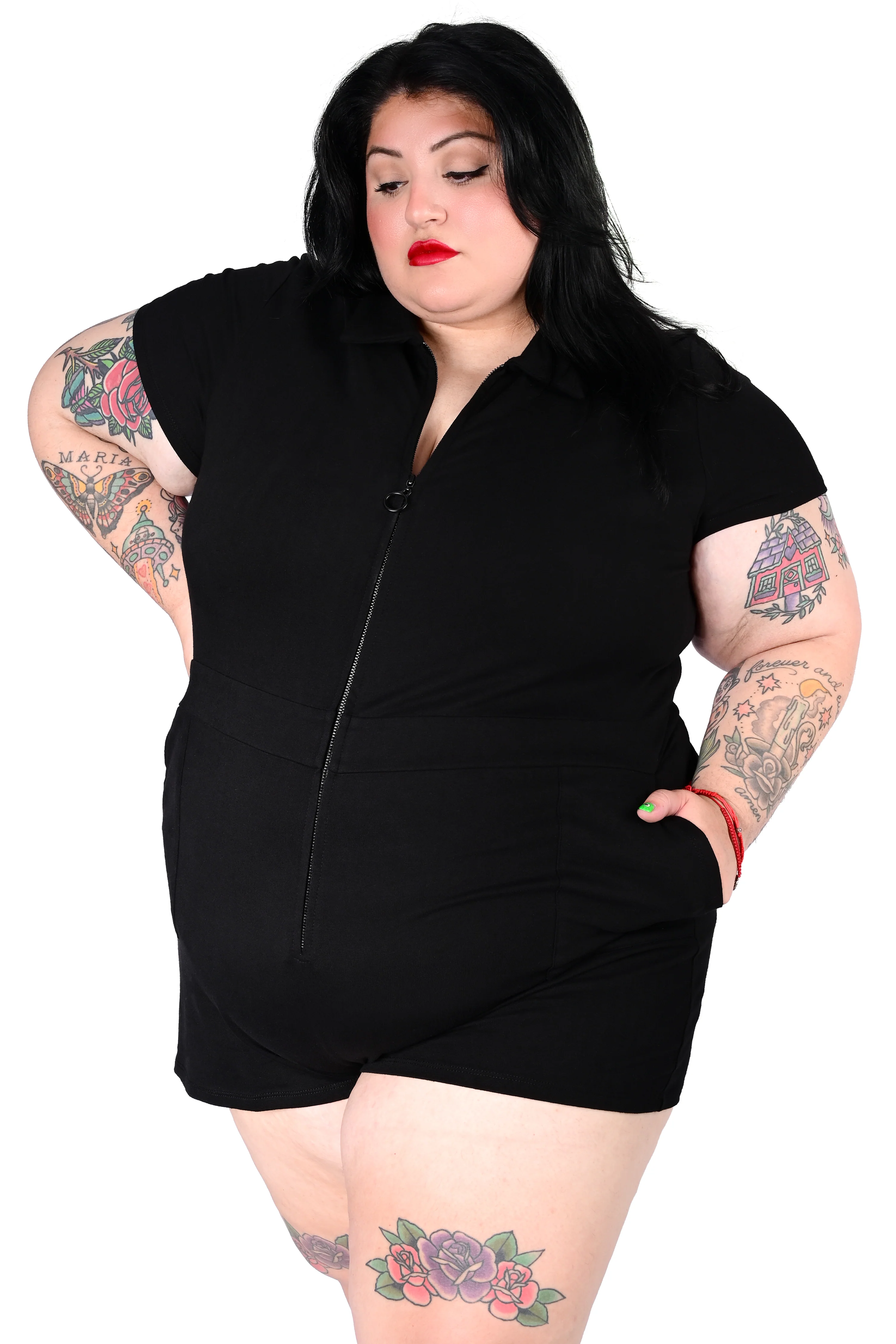 Jamie Lee Zip Up Romper - Image 6